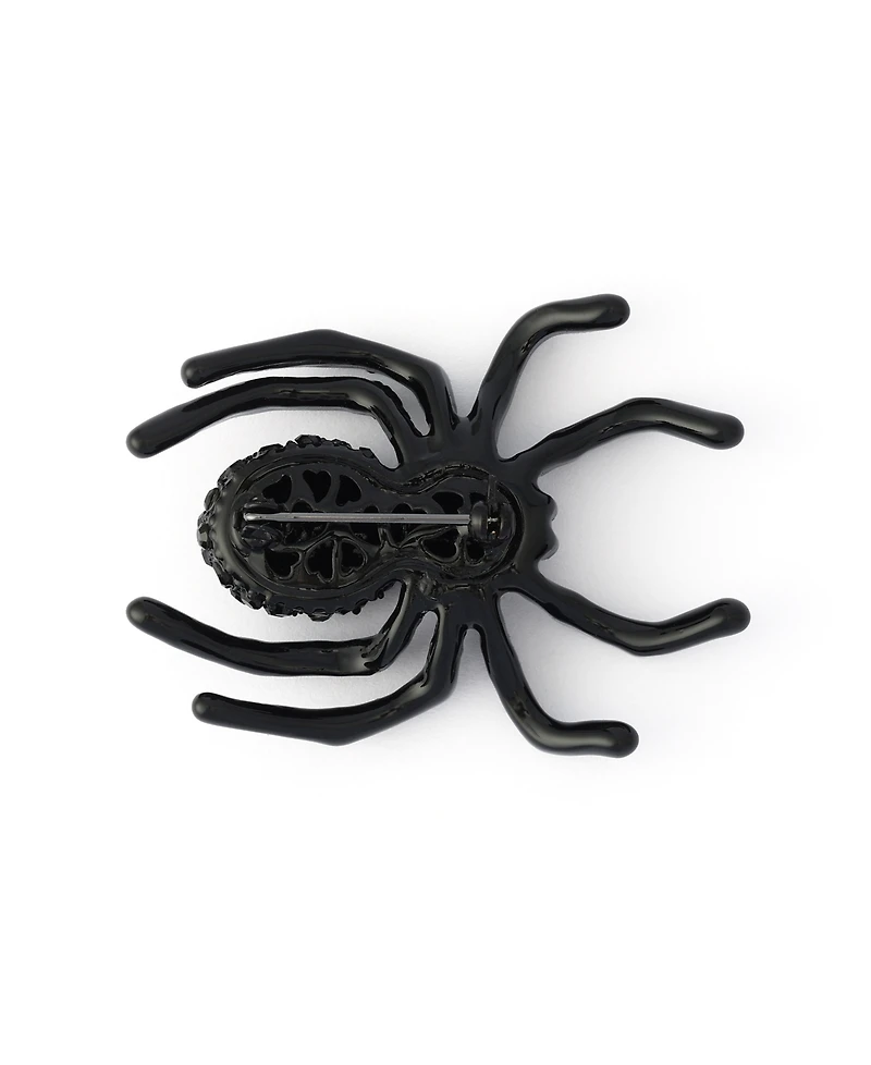 Betsey Johnson Faux-Stone Halloween Spider Brooch
