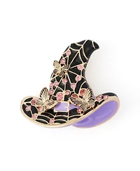Betsey Johnson Faux-Stone Halloween Witchy Hat Brooch