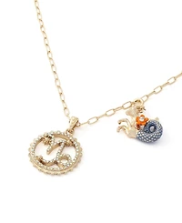 Betsey Johnson Faux-Stone Capricorn Celestial Pendant Necklace Charm Zodiac Set
