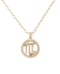 Betsey Johnson Faux-Stone Scorpio Celestial Pendant Necklace Charm Zodiac Set