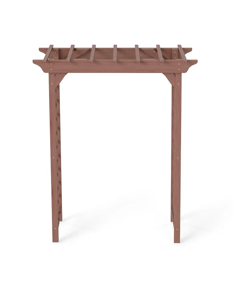 Streamdale Furniture Wooden Arbor Wedding Arch for Ceremony Garden Backyard Decor