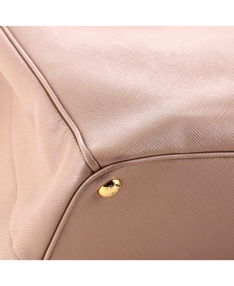 Pre-Owned Prada Galleria Double Zip Tote Saffiano Leather