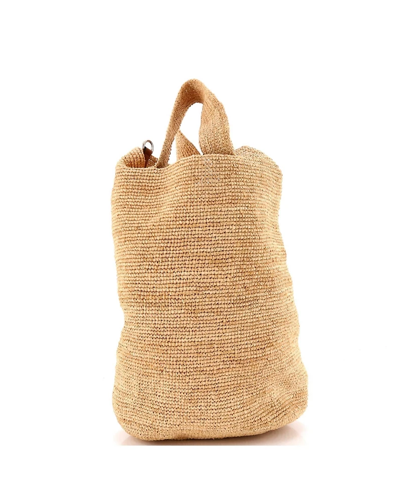 Pre-Owned Loewe Large Slit Tote Straw