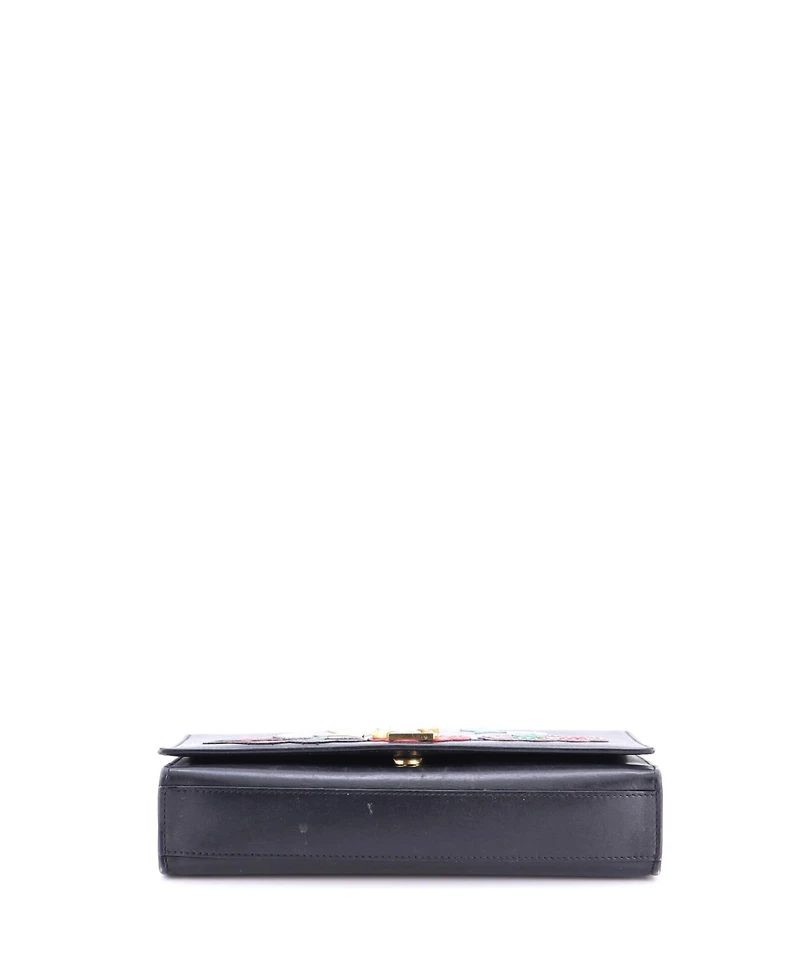 Pre-Owned Saint Laurent Medium Classic Monogram Crossbody Bag Patchwork Leather