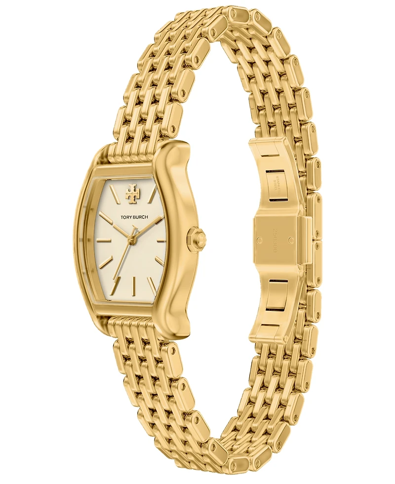 Tory Burch Women's Small Eleanor Curve Gold-Tone Bracelet Watch 24mm