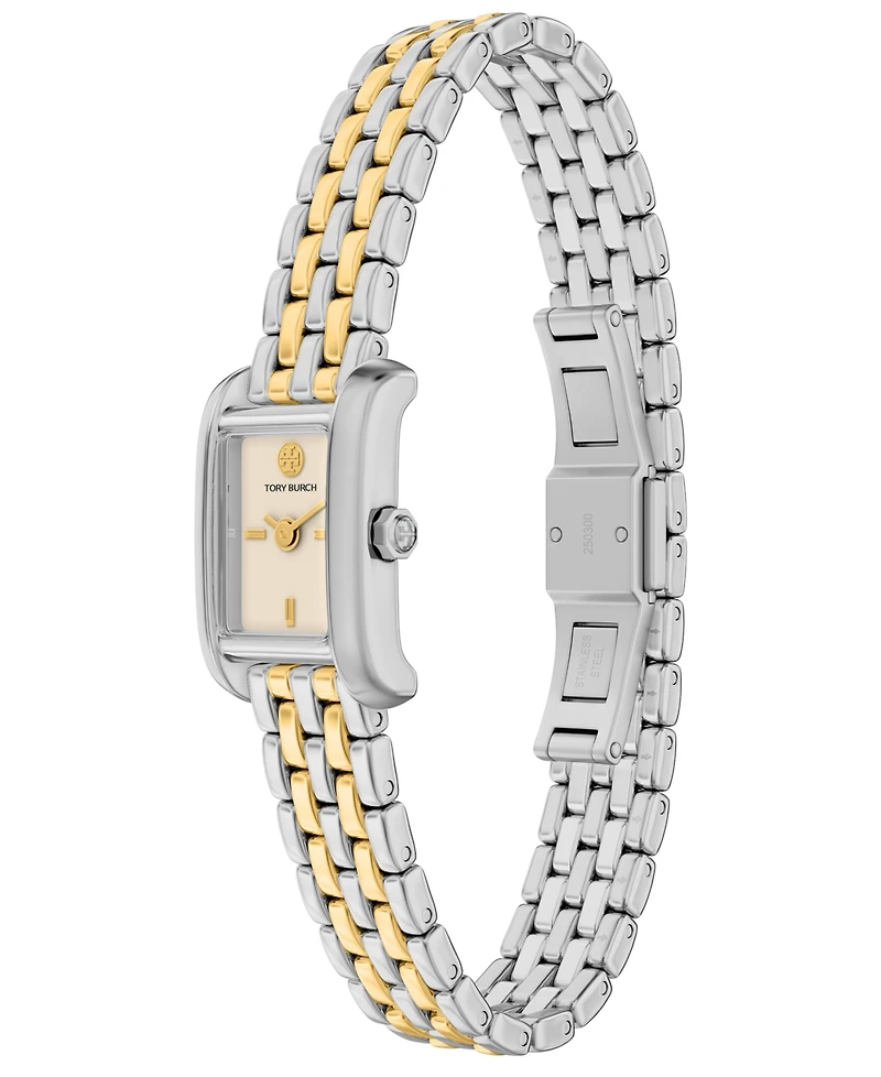 Tory Burch Women's Mini Eleanor Two-Tone Stainless Steel Bracelet Watch 17mm
