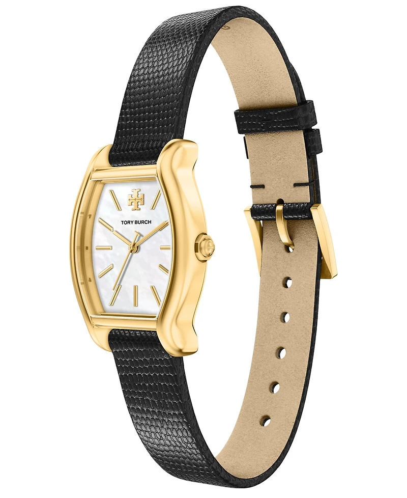 Tory Burch Women's Small Eleanor Curve Leather Watch 24mm