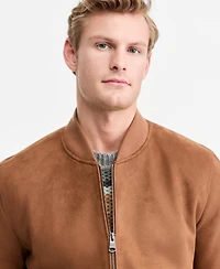 Dkny Men's Faux-Suede Bomber Jacket