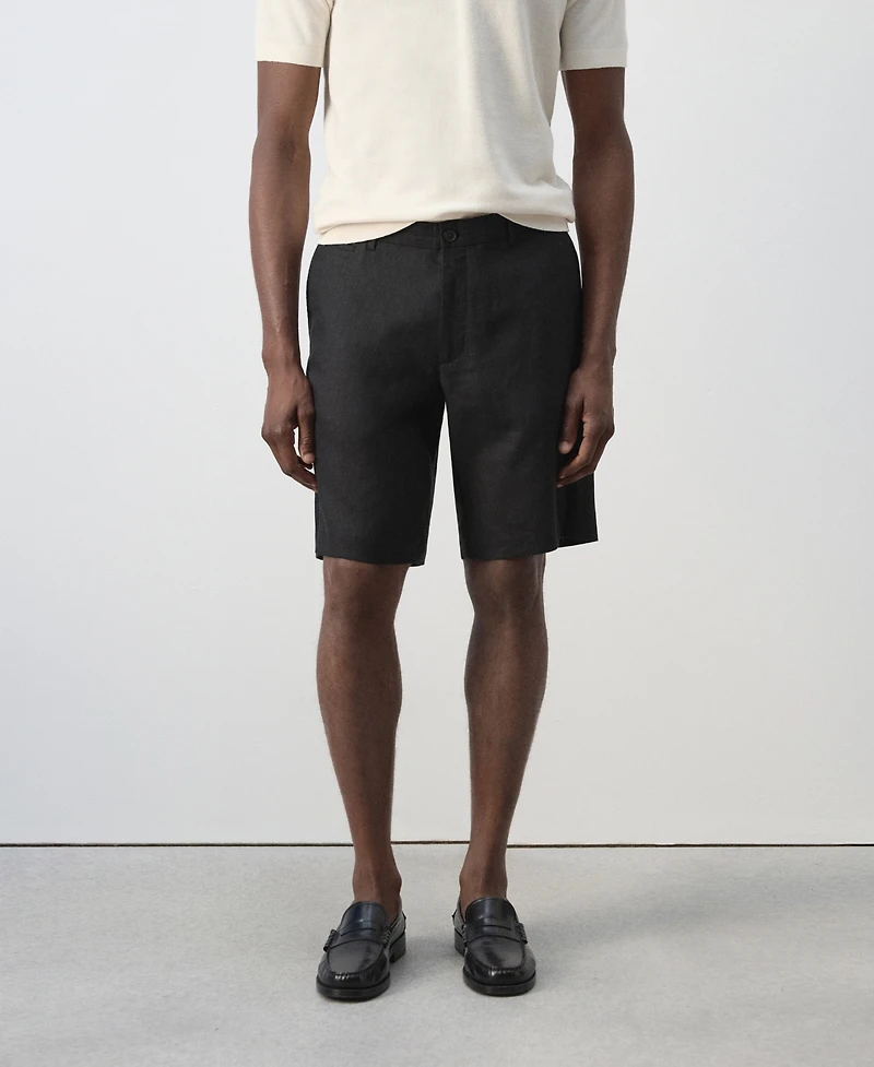 Mango Men's Slim-Fit Linen 9.84" Bermuda Shorts