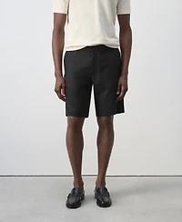 Mango Men's Slim-Fit Linen 9.84" Bermuda Shorts
