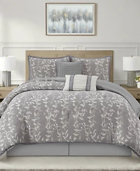 Stratford Park Desia Leaves 6-Pc. Comforter Set