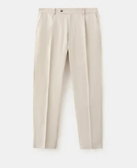 Mango Men's Regular-Fit Pleated Pants