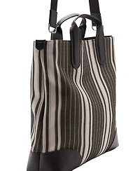 Mango Men's Striped Tote Bag