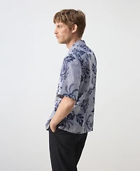 Mango Men's Cotton Printed Shirt