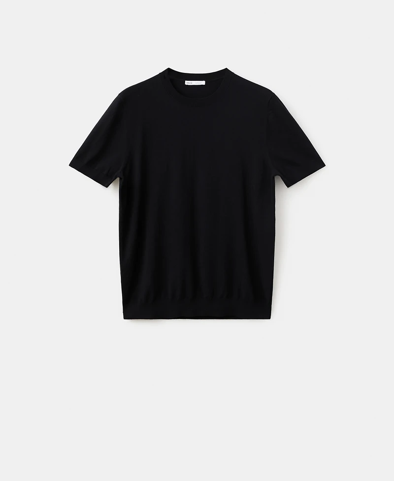 Mango Men's Cotton Regular-Fit T-Shirt