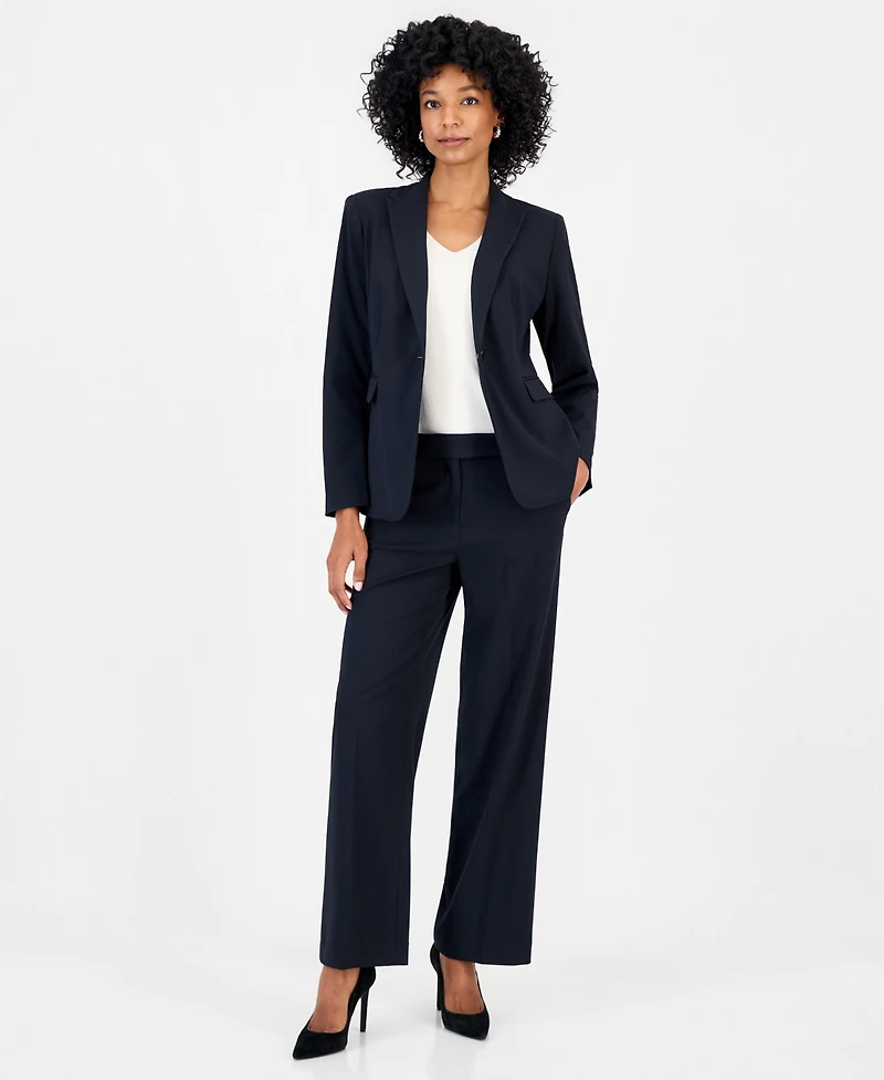 Jones New York Women's Peak Lapel Collared Jacket