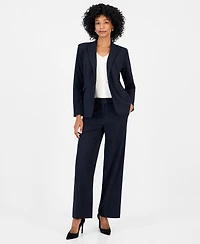 Jones New York Women's Peak Lapel Collared Jacket