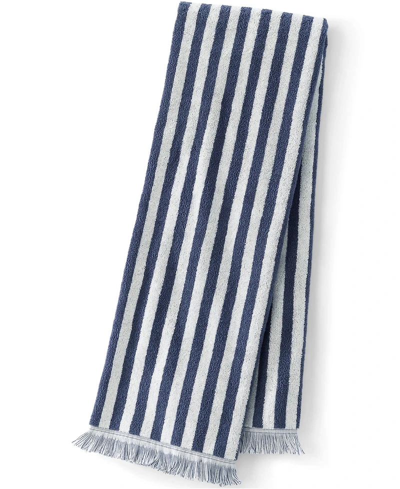 Lands' End Cotton Yarn-dyed Stripe Bath Towel