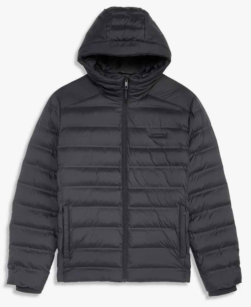 Calvin Klein Men's Packable Lightweight Hooded Jacket
