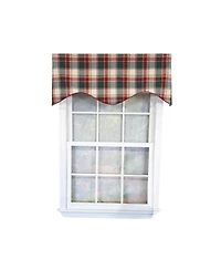 Rlf Home Cabin Plaid Cornice Window Valance 100% Cotton Lined Rod Pocket