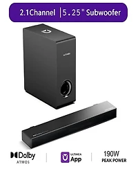 Ultimea Nova S50 2.1-Channel 190W Dolby Atmos Soundbar