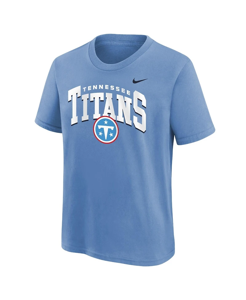 Nike Big Boys and Girls Light Blue Tennessee Titans Edge Enforcer T-Shirt