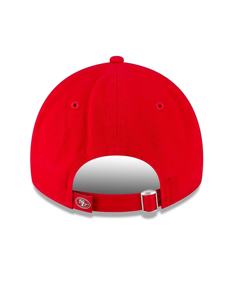 New Era Women's Scarlet San Francisco 49ers 80th Anniversary Side Patch 9TWENTY Adjustable Hat