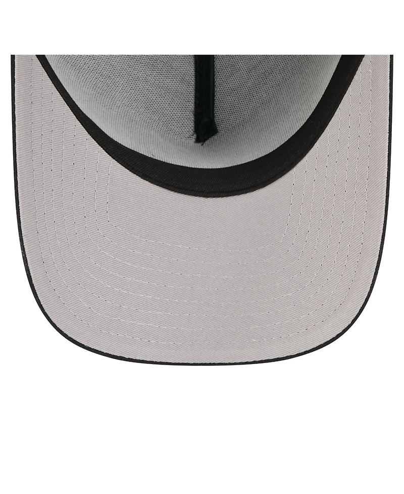 New Era Men's Black Atlanta Braves A-Frame 59FORTY Fitted Hat