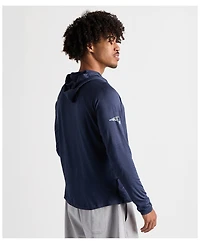 Charles River Apparel Men's x New England Patriots Navy Cayak Hooded Long Sleeve T-Shirt