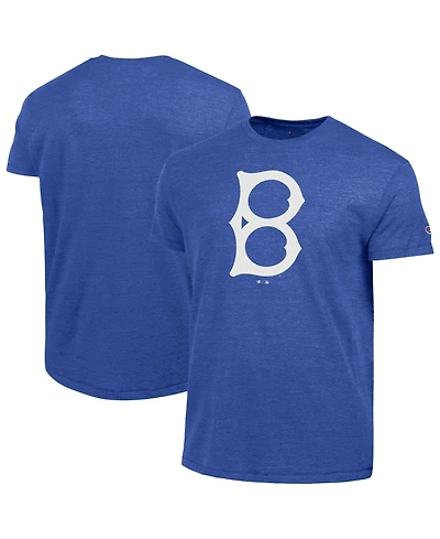 Champion Men's Royal Brooklyn Dodgers Cooperstown Logo Tri-Blend T-Shirt