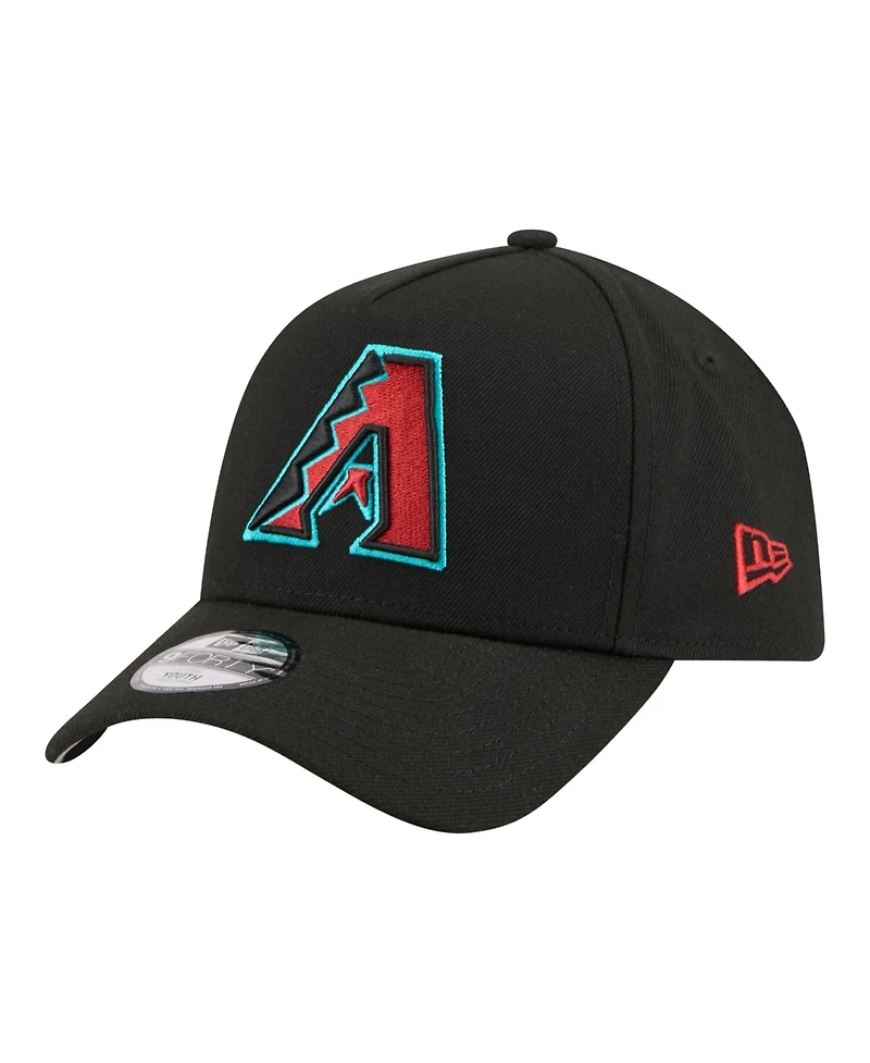 New Era Big Boys and Girls Black Arizona Diamondbacks 9FORTY A-Frame Adjustable Hat