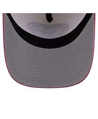 New Era Men's Cream/Scarlet San Francisco 49ers Washed A-Frame 9FIFTY Snapback Hat