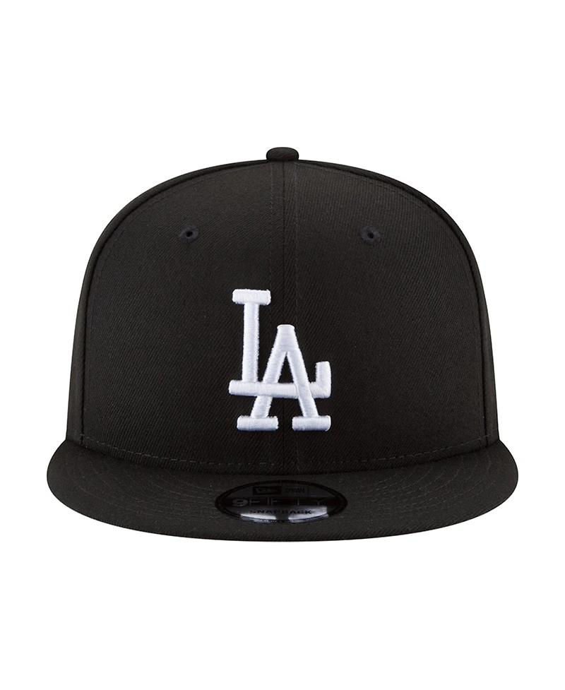 New Era Men's Black Los Angeles Dodgers 2024/25 Back-to-Back s Diamond Side Patch 9FIFTY Snapback Hat