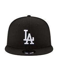 New Era Men's Black Los Angeles Dodgers 2024/25 Back-to-Back s Diamond Side Patch 9FIFTY Snapback Hat