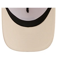 New Era Women's Cream San Francisco 49ers Tonal Patch M-Crown A-Frame 9FORTY Trucker Adjustable Hat