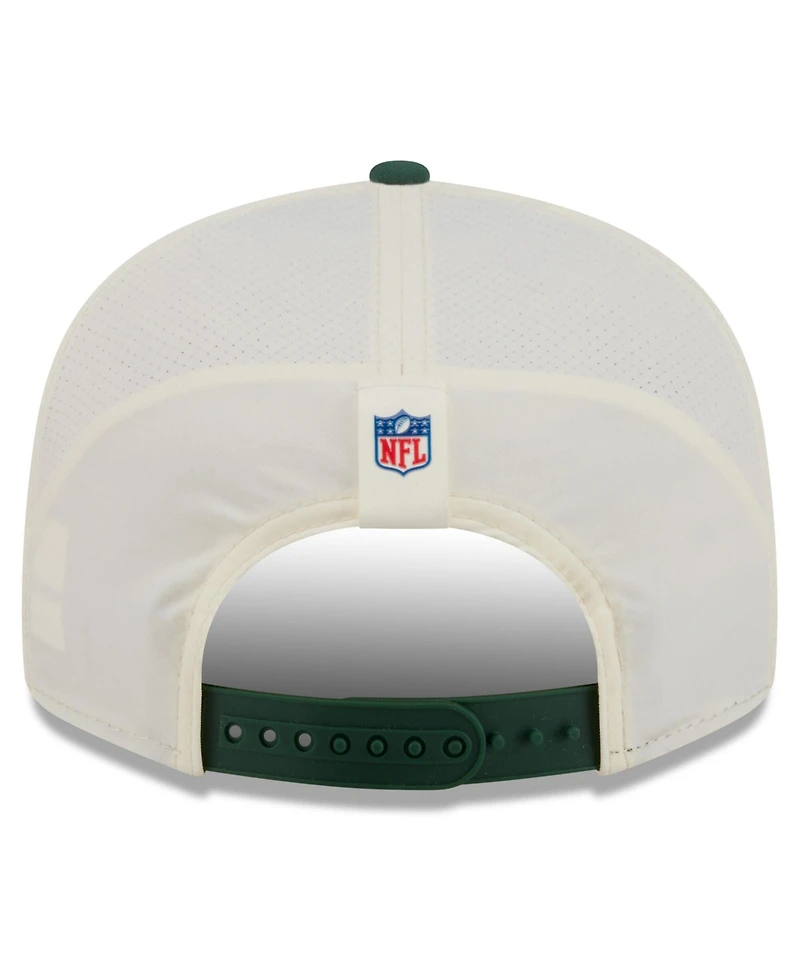 New Era Men's Cream/Green Green Bay Packers 2026 Nfl Training Camp 9FIFTY Snapback Hat
