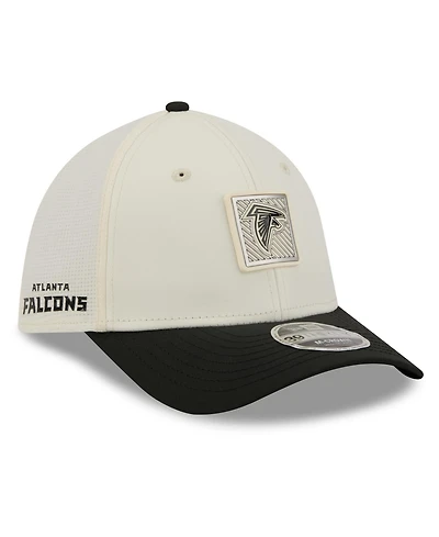 New Era Men's Cream/Black Atlanta Falcons 2026 Nfl Training Camp 39THIRTY Flex Hat