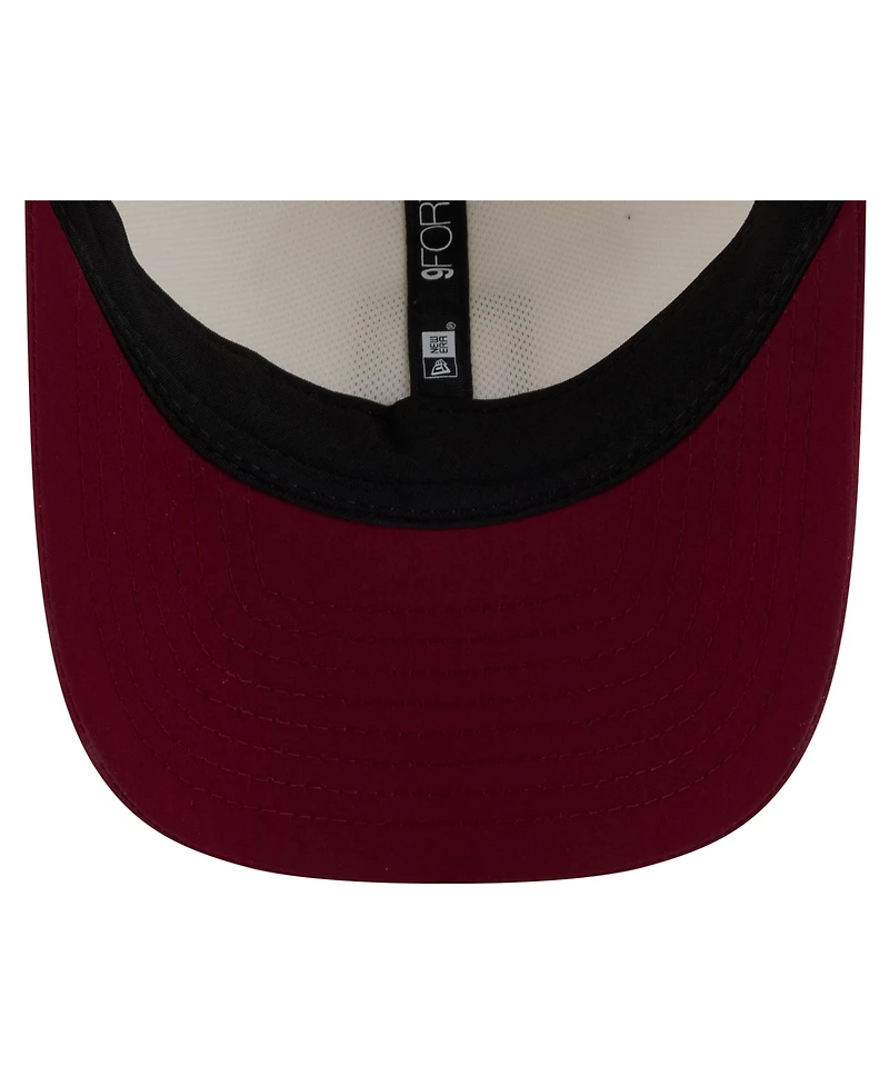 New Era Men's Cream/Burgundy Washington Commanders 2026 Nfl Training Camp 9FORTY Adjustable Hat