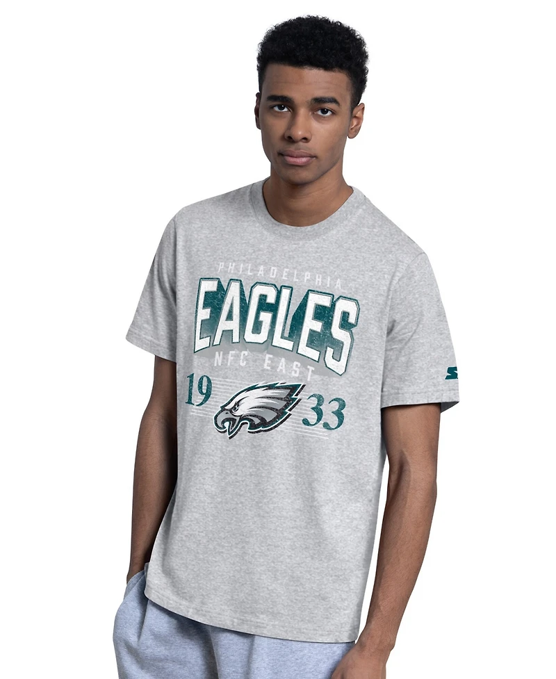 Starter Men's 2-pack Midnight Green/Gray Philadelphia Eagles Logo T-Shirt