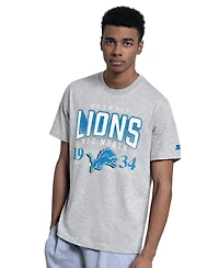 Starter Men's 2-pack Blue/Gray Detroit Lions Logo T-Shirt