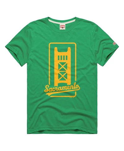 Homage Men's Green Athletics Tri-Blend Hyperlocal T-Shirt
