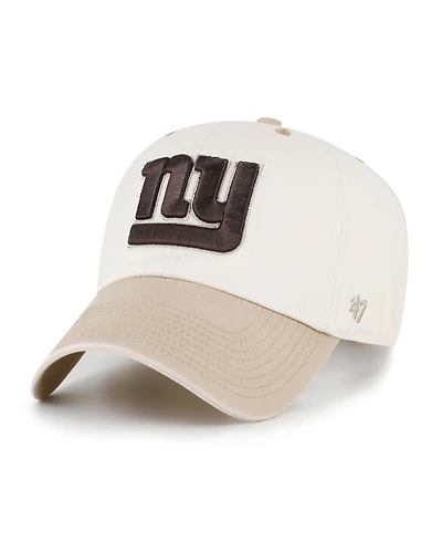 '47 Brand Men's Natural/Tan New York Giants Neutral Terrain Clean Up Adjustable Hat