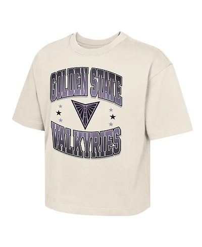 Outerstuff Big Boys and Girls Natural Golden State Valkyries Unbeatable Boxy T-Shirt