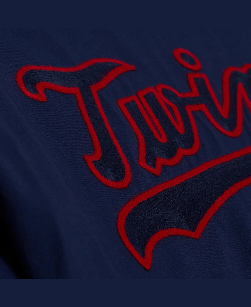 Mitchell & Ness Men's Navy Minnesota Twins Wild Pitch Ringer T-Shirt