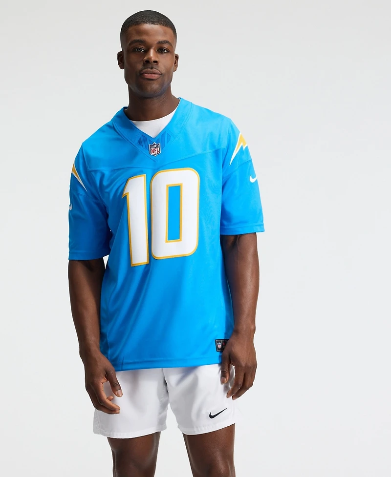Nike Men's Justin Herbert Powder Blue Los Angeles Chargers Vapor F.u.s.e. Stitched Limited Jersey