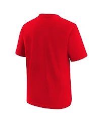 Nike Big Boys and Girls Red Cincinnati Reds Large Logo T-Shirt