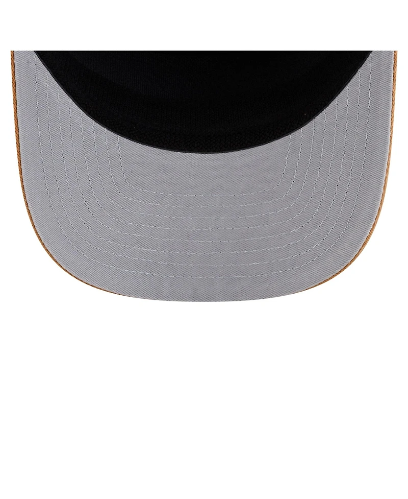 New Era Men's Brown/Black Baltimore Ravens Team Patch Split Panel 9SEVENTY Adjustable Trucker Hat
