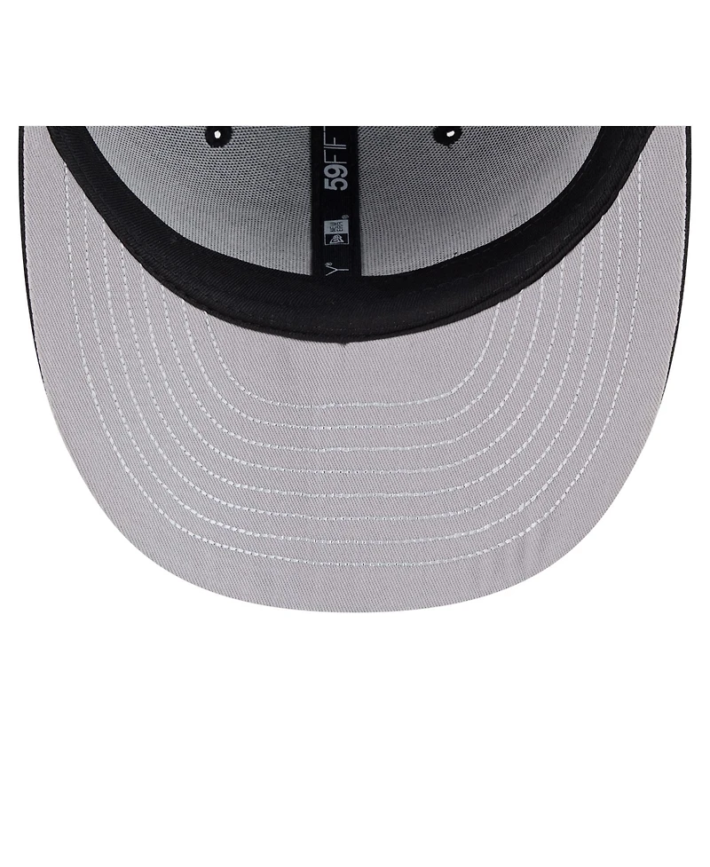 New Era Men's Black Colorado Avalanche Freedom Pre-Curved 59FIFTY Fitted Hat