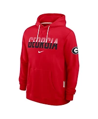 Nike Men's Red Georgia Bulldogs 2026 Sideline Standard Issue Dri-fit Hoodie