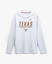 Nike Men's White Texas Longhorns 2026 Sideline Lightweight Long Sleeve Hooded Dri-fit T-Shirt